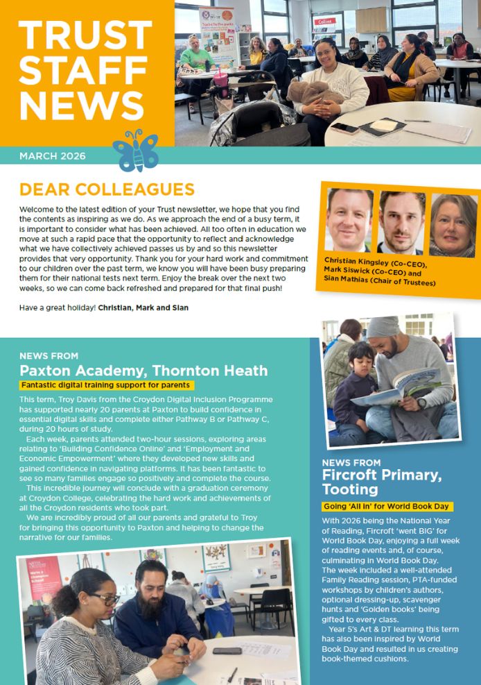 Staff newsletter March